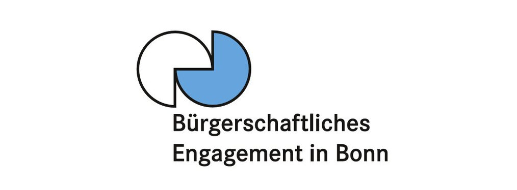 Logo der Freiwilligenagentur Bonn mit Schriftzug "Bürgerschaftliches Engagement in Bonn"