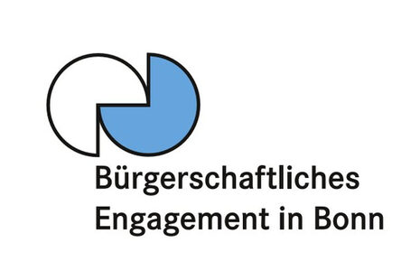 Logo der Freiwilligenagentur Bonn mit Schriftzug "Bürgerschaftliches Engagement in Bonn"