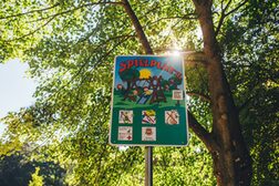 Playground sign in the Waldau