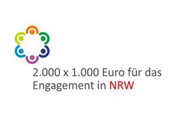 The picture shows the logo of the "2,000 x 1,000 for Commitment" program.