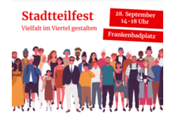 Das Bild zeigt den Flyer für das Stadtteilfest des Quartiersmanagement Mackeviertel.